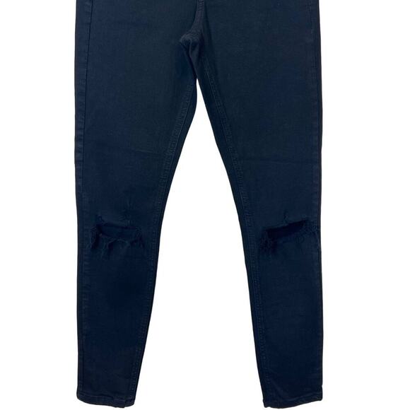 Topshop Jamie Distressed Black Jeans, Size W25/L30, NWOT - Picture 5 of 6